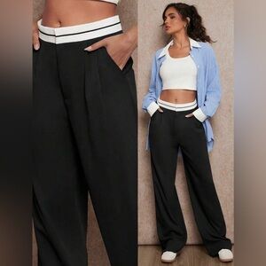 Black Wide-Leg Pants